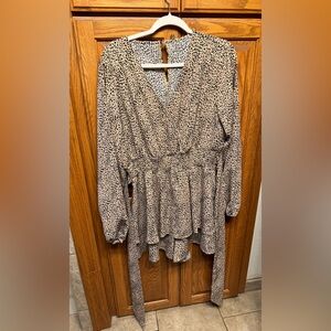 Shein cheetah print romper